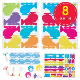 Baker Ross FN076 Helicopter Jump Kits - 8 Pack Creative Craft Kits for Kids