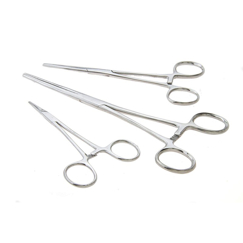 Apical 6-Piece Hemostat Forceps Set - Stainless Steel Straight &