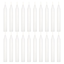 Mega Candles 20 pcs Unscented White Exquisite Mini Taper Spell Candles, 4 Inch Tall x 1/2 Inch Diameter, Magic Chimes, Enchantment, Casting Rituals, Witchcraft, Wiccan, Altar, Metaphysical