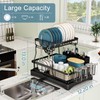 Doitsf Dish Drying Rack, 2 Tier Dish Racks for Kitchen