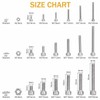 DIGISHUO 1080Pcs M3/M4/M5 304 Stainless Steel Screw Bolts and Nuts