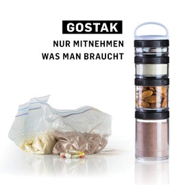 BlenderBottle GoStak container for storing protein powder vitamins and more starter 500922