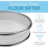 Vollum Stainless Steel Flour Sifter (12" Diameter x 2.5" High;