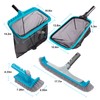 Sepetrel Deluxe Swimming Pool Cleaning Kit Including 2 Brush Heads,