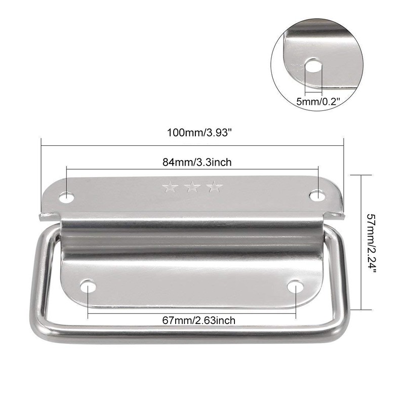 Rannb Chest Handles Stainless Steel Large Size Pull Handles for