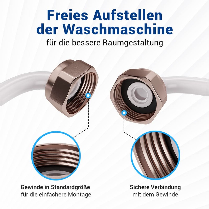 VIOKS Inlet Hose Extension for Washing Machine Dishwasher 1.5 m