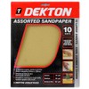 DEKTON DT30610 Assorted Sandpaper, Black/Red
