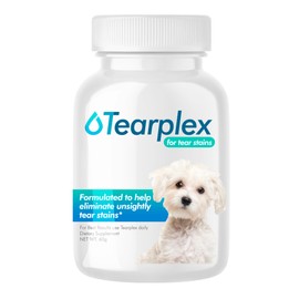 tearplex Tear Stain Remover for Dogs and Cats | Natural Supplement Suitable for All Breed Types | Pet Tear Stain Remover Powder | Made with Natural Ingredients | Beef Flavored - 1 Pack