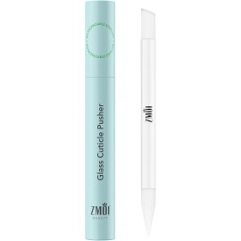 ZMOI Glass Cuticle Pusher - Durable Crystal Manicure Stick - Dual Clear