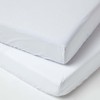 HOMESCAPES BABY COT BED FITTED SHEET WHITE BABY BED SHEET
