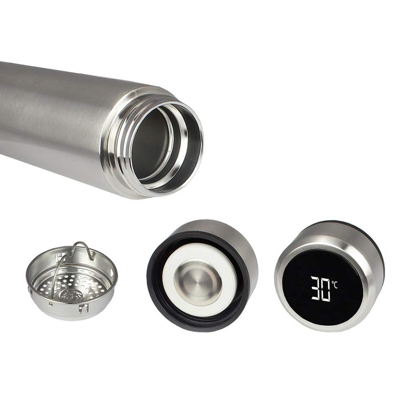 Good Connections ZUB-7001 Stainless Steel Vacuum Flask with Smart Touch