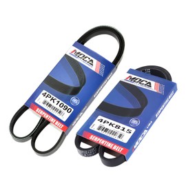 MOCA 4PK815 & 4PK1090 EPDM Serpentine Belt fits 1992-1995 for Toyota Paseo 1.5L L4 1497cc -ci, 1991-1994 for Toyota Tercel 1.5L L4 1456cc -ci (Power Steering and Air Conditioning)