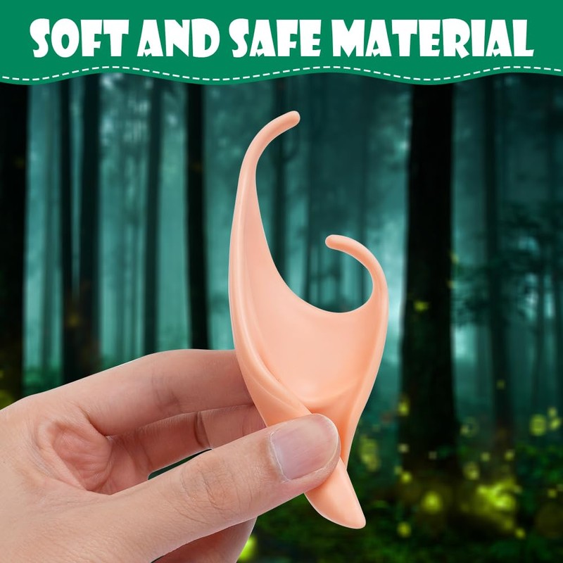 Aomig Elf Ears, 2 Pairs Fairy Pixie Elf Ears for