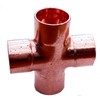 15mm Copper End Feed Equal Copper Cross 4 Way Plumbing