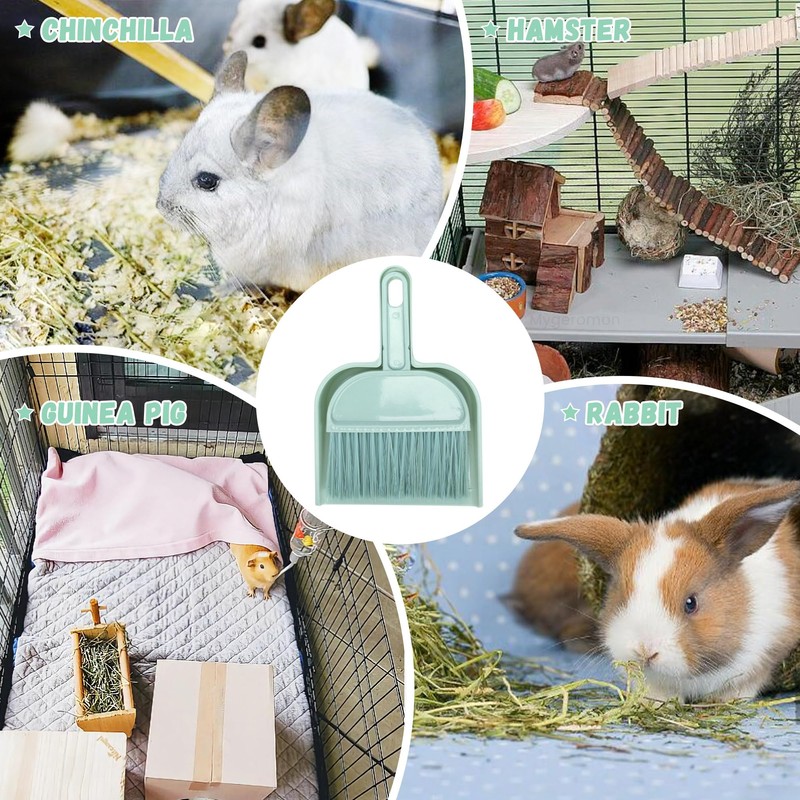Cage Cleaner for Guinea Pigs Mini Dustpan and Brush Set