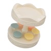 6 Trays 2 Tier Automatic Rotating Dessert Cupcake Display Table