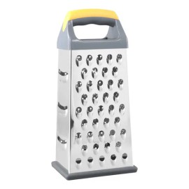 Rallador Manual De Quesos Y Verduras 4 En 1 Antideslizant Plateado