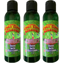 Green Piece Glass Cleaner All-Natural Earth-Friendly Multi-purpose Cleaner for Metal, Ceramic, Water Pipe 4 Fl Oz (Pack of 3)