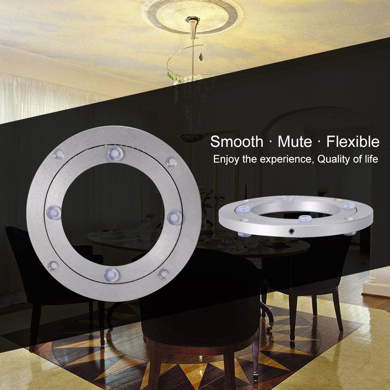 Heavy Duty Aluminium Alloy Rotating Bearing Turntable Round Dining Table