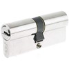 Yale 2500-Serie Euro-Profilzylinder – Doppelt/Notfall – 40/40 – Satin Nickel
