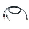 System-S Audio Y Jack Cable 100 cm 2 x 6.35
