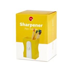 Balvi Pen holder Sharpener Yellow colour Keep your desk organized Original and fun sharpener-shaped p