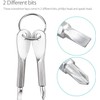4 Pack Portable Keychain Screwdriver Stainless Steel Multi-Function Key Rings
