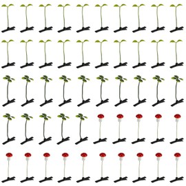 50pcs, Bean Sprout Hair Clips, Four-Leave Clover, Mushroom, Funny Plant Hair Clips, Cute Headwear, Hair Accessories for Kids, Girls, Women, Home School Party Supplies
