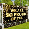 CSFOTO Polyester 6x3.6ft We Are Proud of You Banner Black