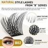 Lash Clusters B02 D Curl 12mm DIY Eyelash Extensions 72