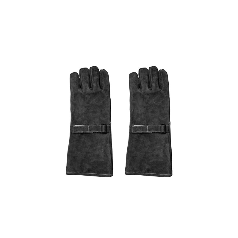 Winnerwell Heat Resistant Cotton Lined Black Leather Welding Gloves