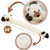 Novelty Dog Cat Design Soft Micro Fleece Draught Draft Excluder