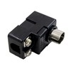 Antenna Plug One-Touch 75Ω/300Ω Dual Use, Black, Simple Packaging, 10