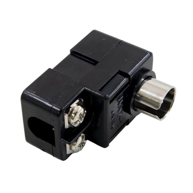 Antenna Plug One-Touch 75Ω/300Ω Dual Use, Black, Simple Packaging, 10
