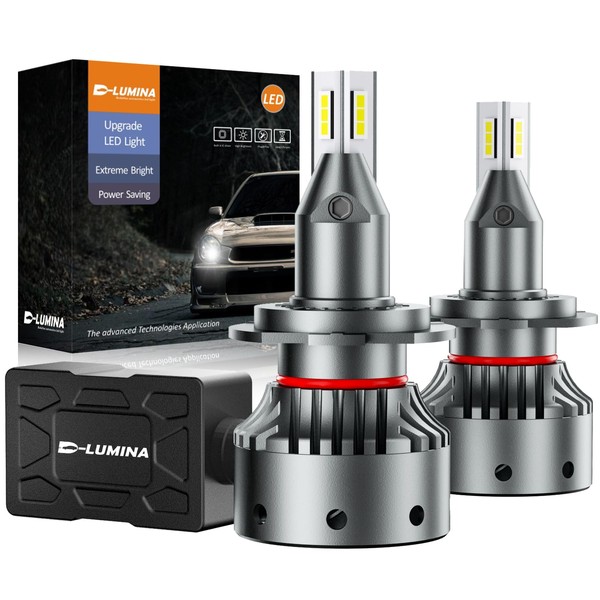 D-Lumina H7 LED Lenticular Bulbs,120W 20000LM 6500K White,Projector Specific Version,Extremely