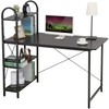 HOME BI Computer Desk with Shelves, Writing Desk for Home