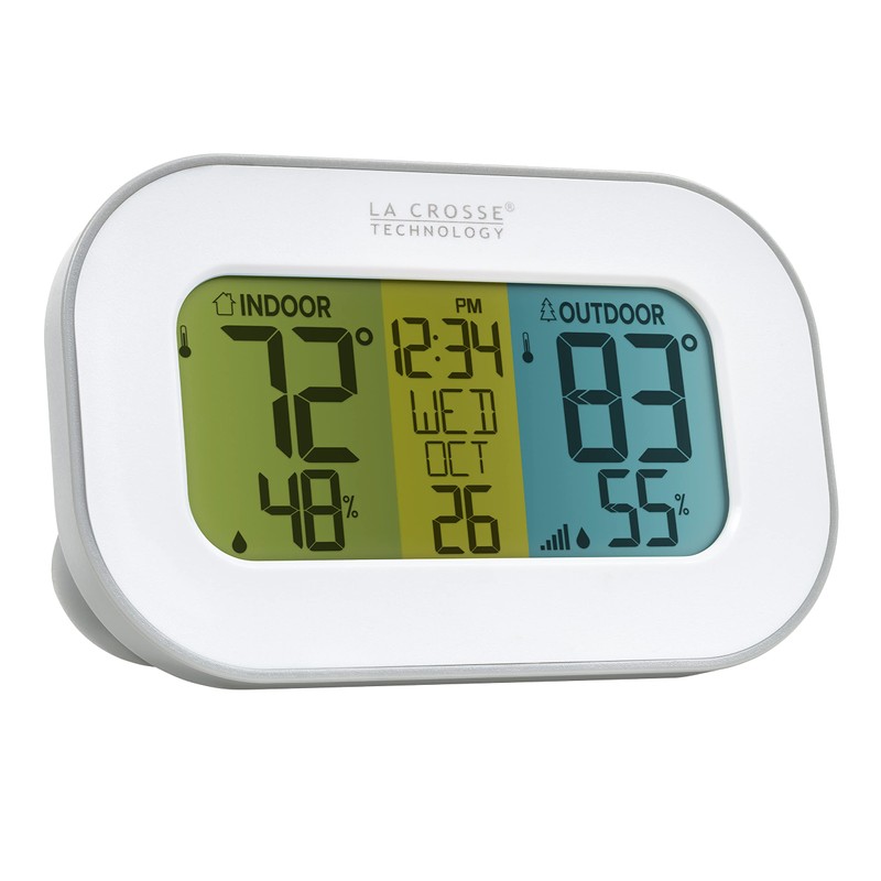 La Crosse Technology 308-148 Wireless Temperature Station with Tri-Color LCD,