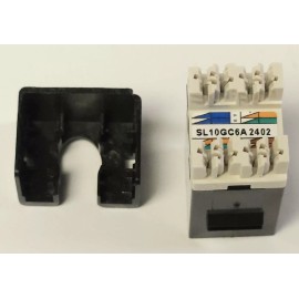 COMMSCOPE SL10G BLK 24 NETCONNECT SL10GC6A 2402 SL Series Modular JACK RJ45 CAT6