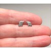 Tiny Elephant Earrings - Sterling Silver
