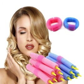 6-Piece Hair Roller Set: Twist Wave Volume Styling Rolls for Updos 6-Piece Set Pink BL04857 100ea
