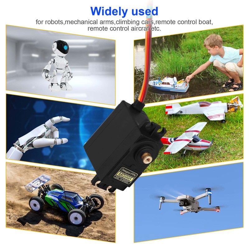 KEAcvise 6-Pack mg995 servo Motor - 13kg high Torque rc