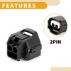 Partuto 2 Pin Temperature Sensor Connector Plug - Car Female