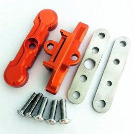 Aluminum Rear Lower Arm Tie Bar Mount Suspension Pin Retainer Orange for Traxxas 1/10 MAXX 8916 8927