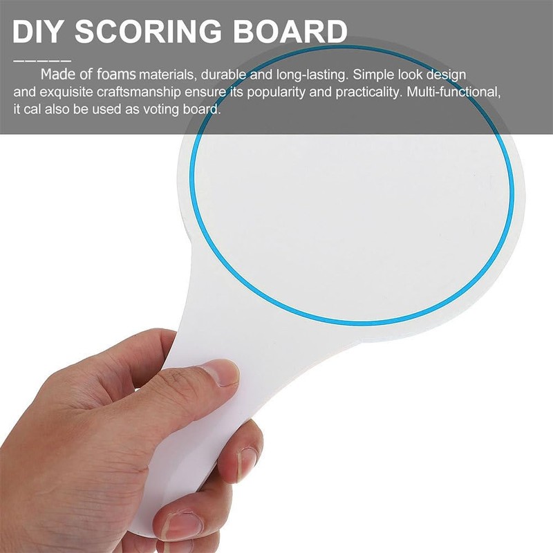 Veemoon 2pcs Mr and Mrs Handheld Dry Erase Paddles Blank