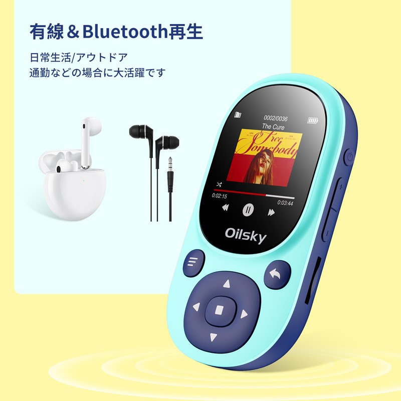 Mp3 Player with Clip 64GB Bluetooth Digital Audio Player 128GB