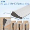 Wedge-Shape Window Weather Stripping Door Frame Seal Strip 2Pcs×196" White,Upgrade