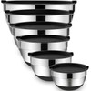 Umite Chef Mixing Bowls with Airtight Lids，6 piece Stainless Steel