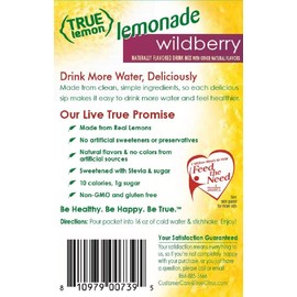 True Citrus Lemonade, Lemon Wild Berry, 1.06 Ounce (Pack of 12)
