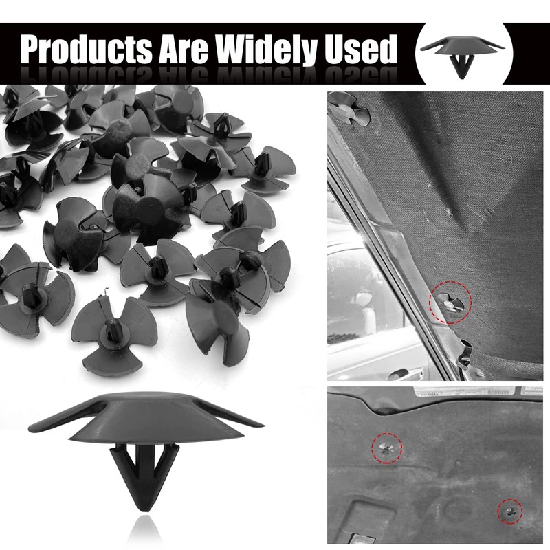 20Pcs Hood Insulation Retainers Push-Type Retainer Clips - Replacement for