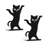 Decorative Bookends, Black Cat Book Ends Heavy Book Supports, Non-Skid